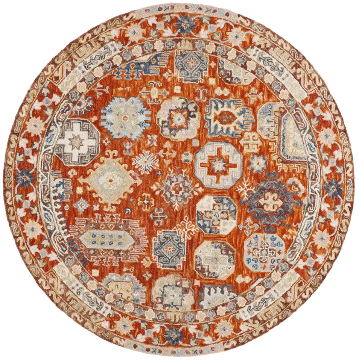 ASPEN Hand Tufted 7' x 7' Round area rug