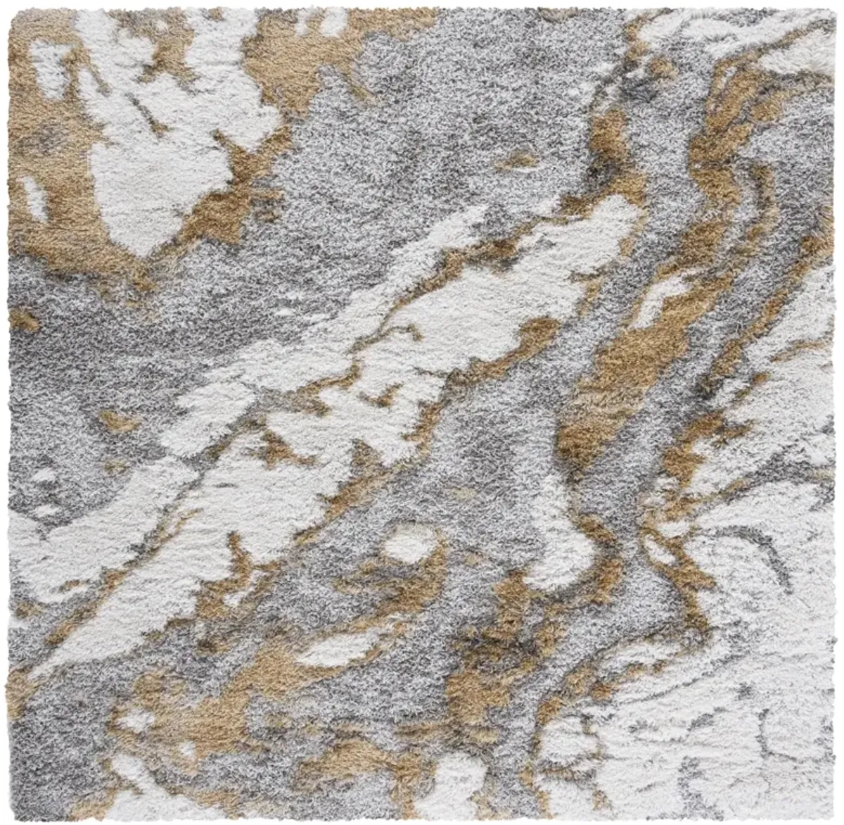 HORIZON SHAG 890 GREY  4' x 4' Square Square Rug