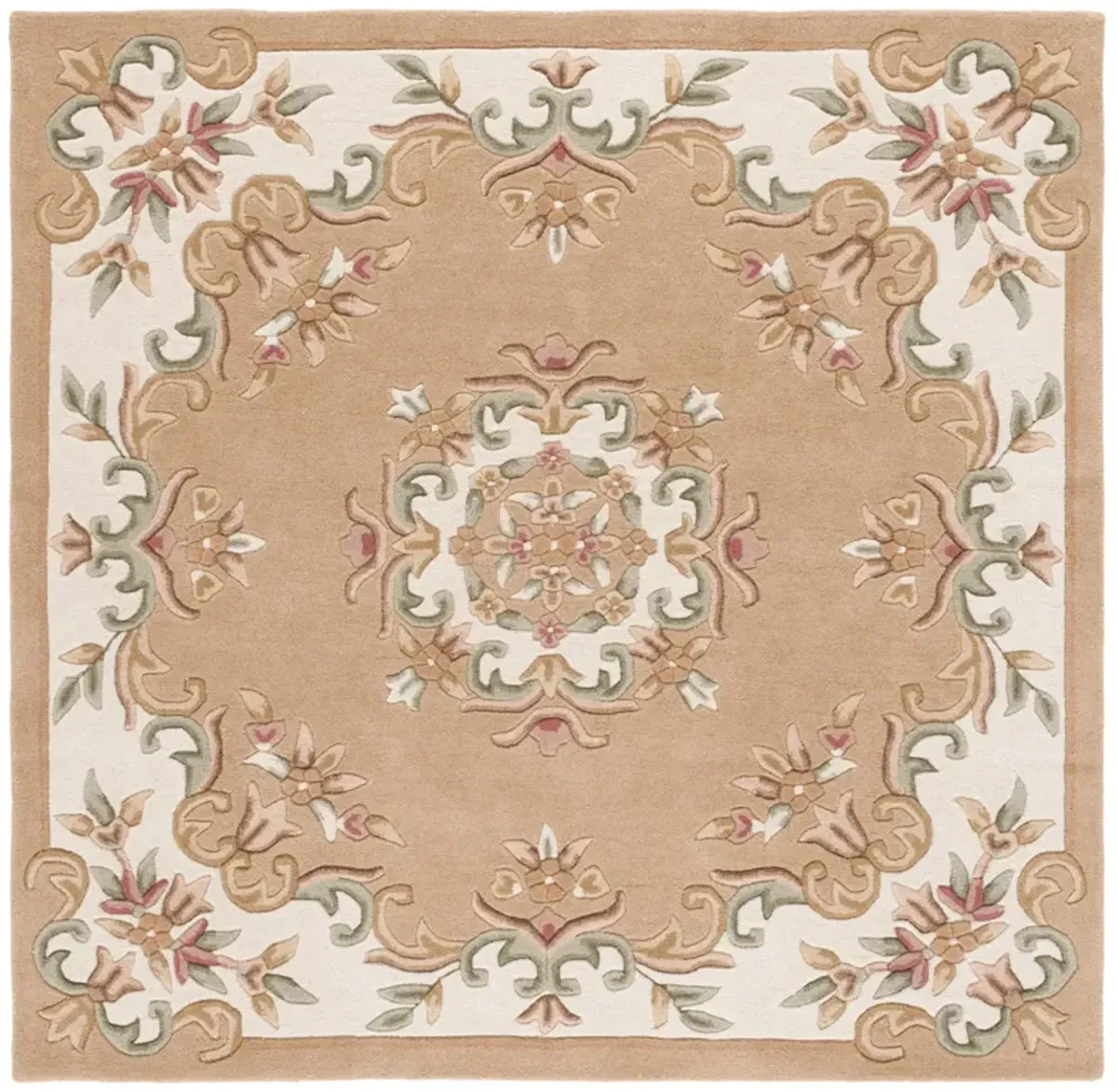 AUBUSSON Hand Tufted 6' x 6' Square area rug