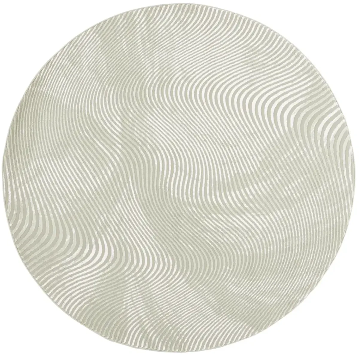 REVIVE 112 SAGE  6'-7' x 6'-7' Round Round Rug