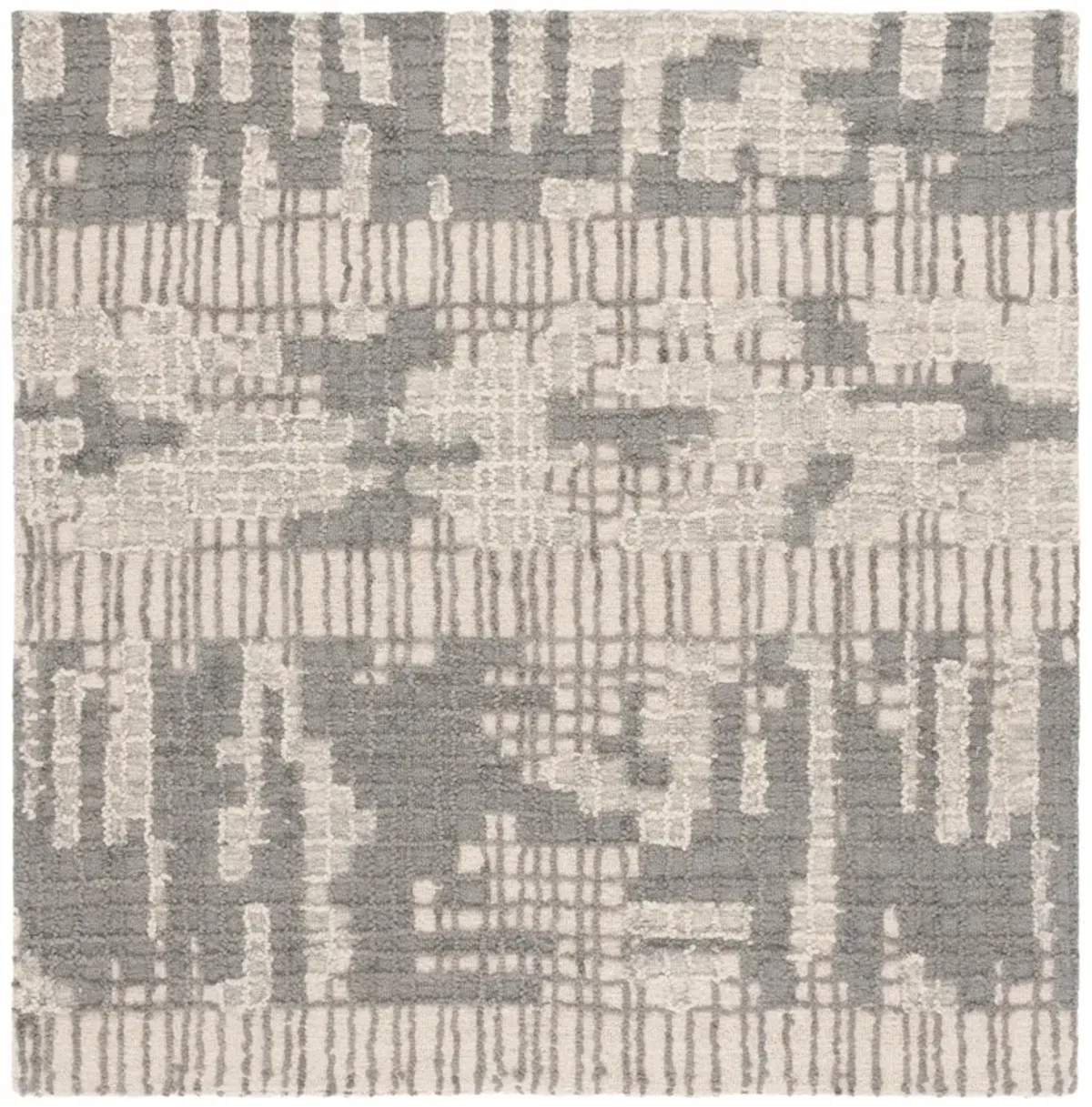 ABSTRACT Hand Tufted 6' x 6' Square area rug