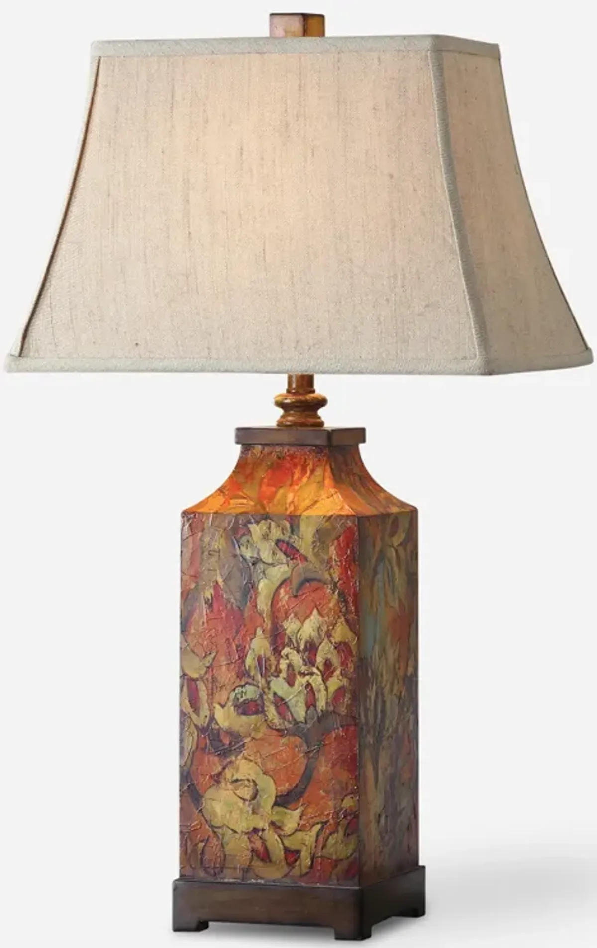 Colorful Flowers Table Lamp