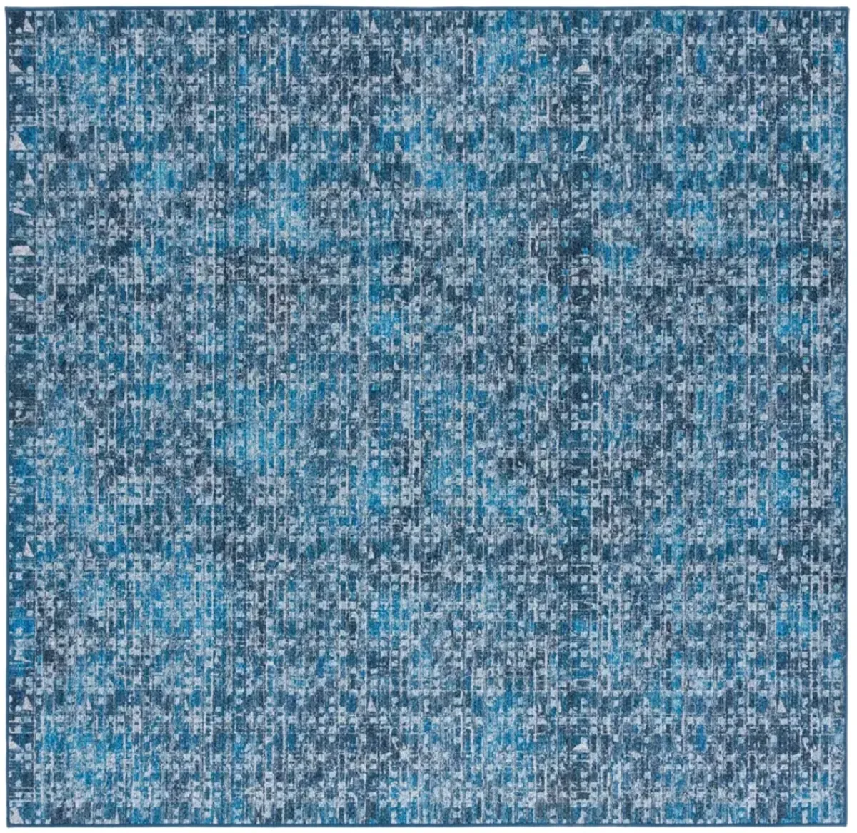 TUCSON 901 BLUE  6' x 6' Square Square Rug