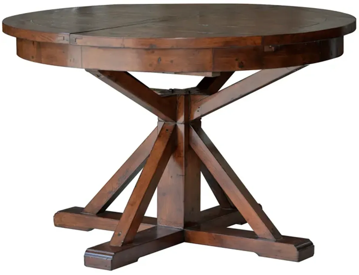 Irish Coast Round Extension Dining Table - African Dusk