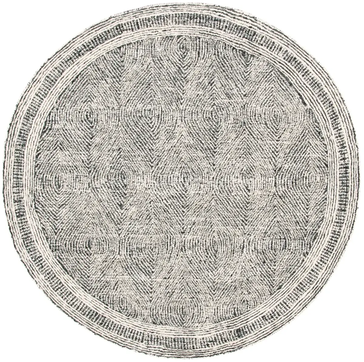 ABSTRACT Hand Tufted 10' x 10' Round area rug