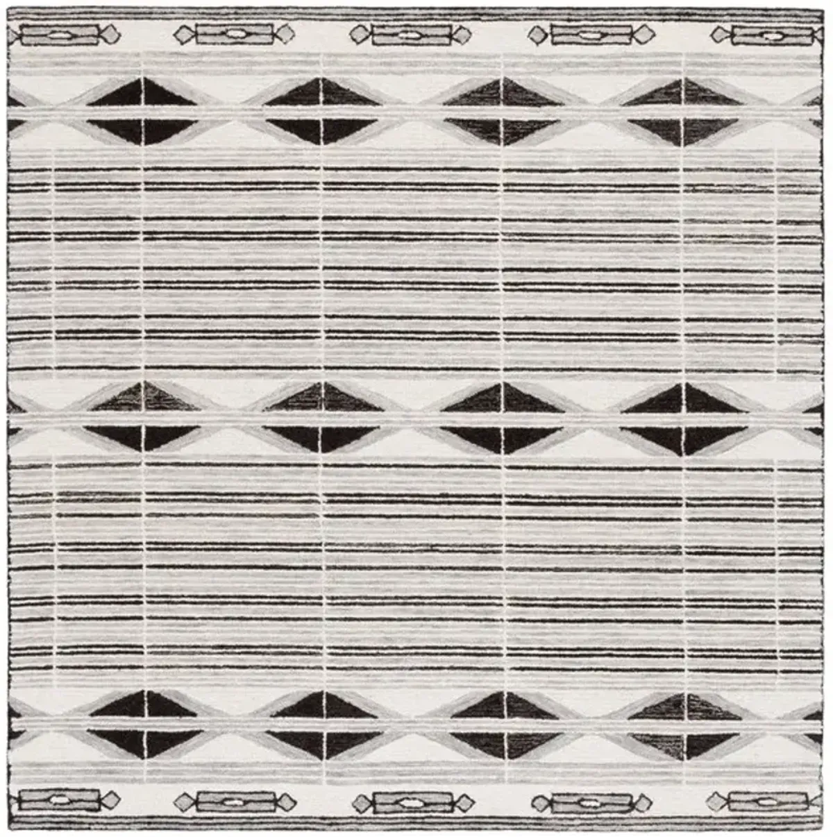 EBONY 803 Beige  6' X 6' Square Square Rug