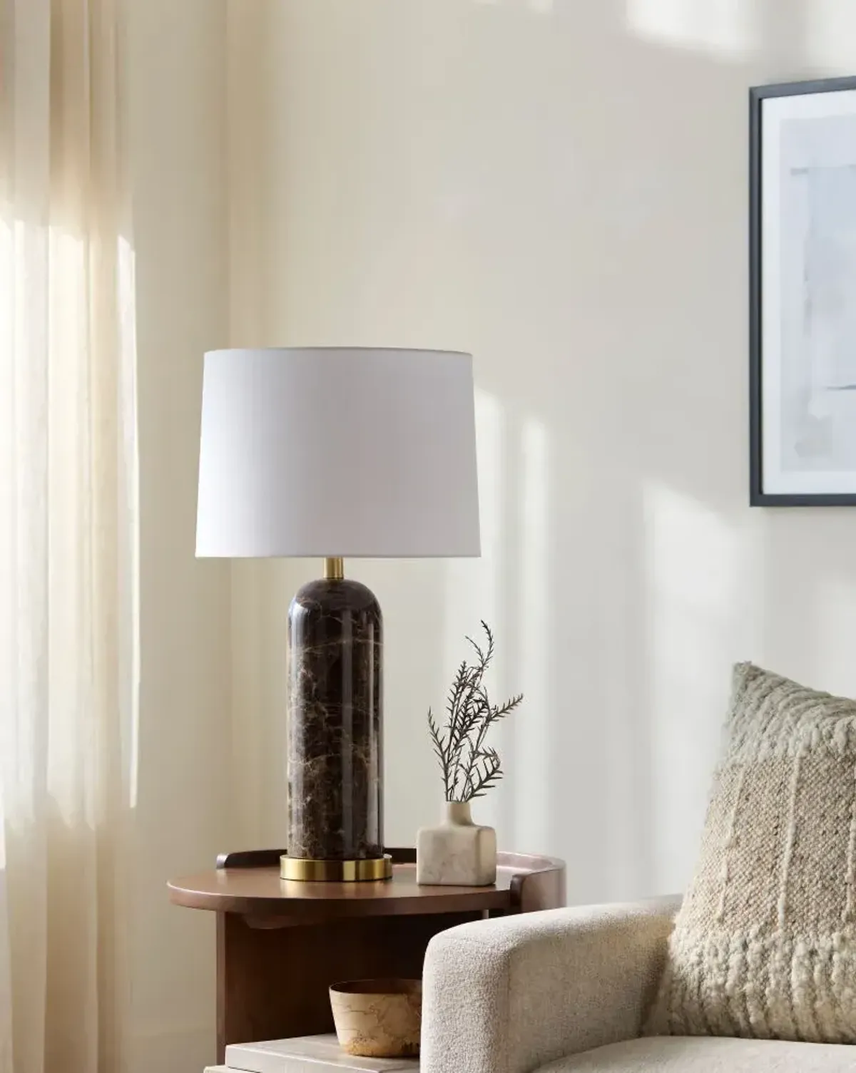 Marzia MZI-001 27"H x 14"W x 14"D Accent Table Lamp