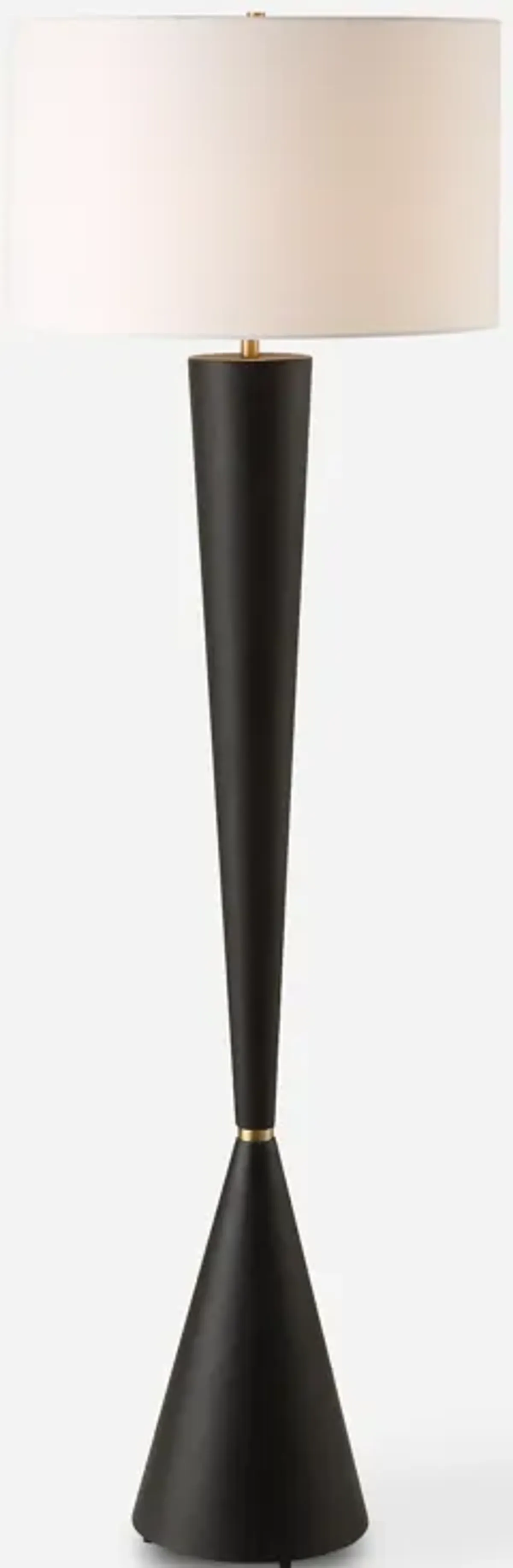 Layla Black Tapered Floor Lamp