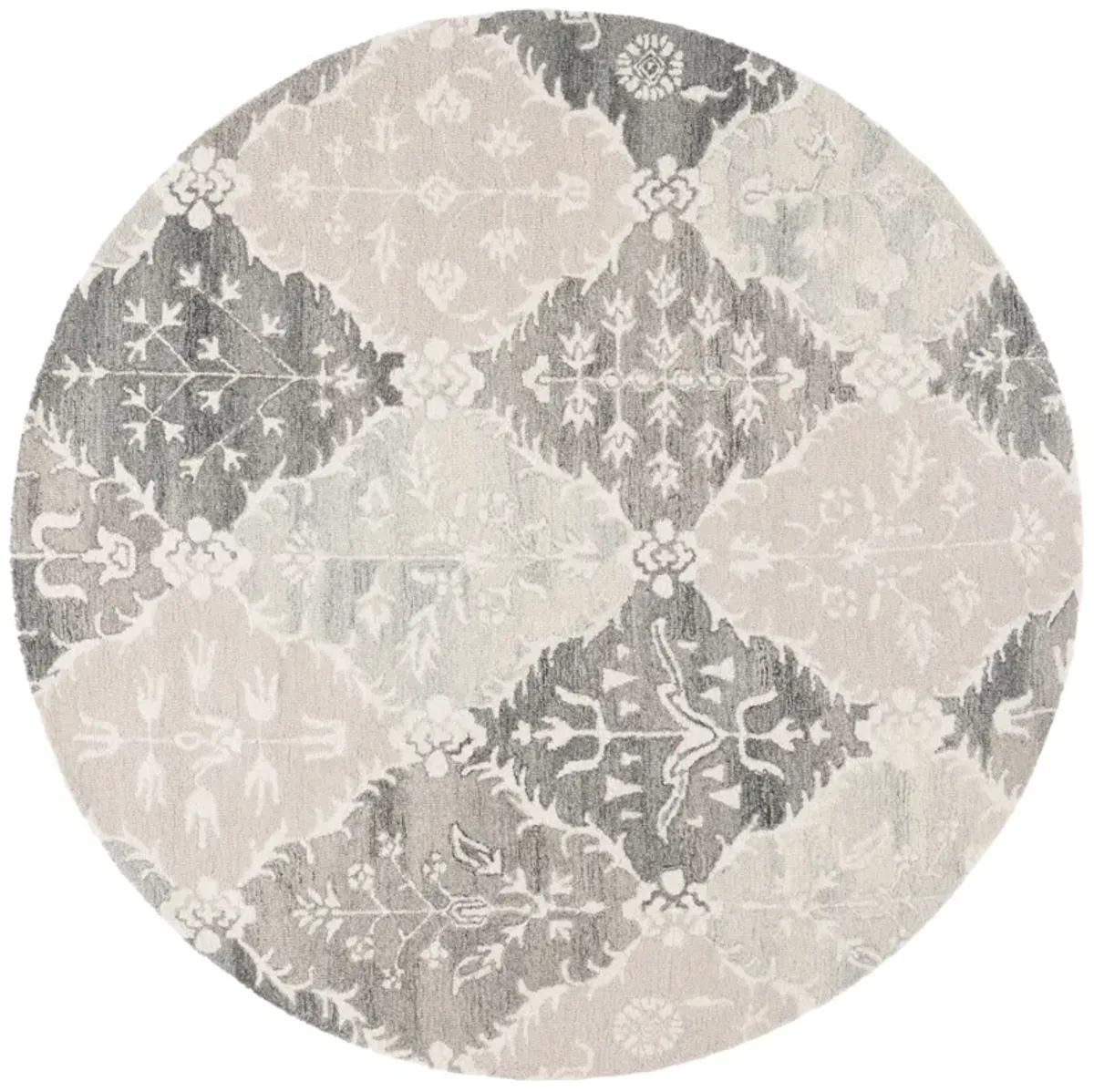 EBONY Hand Tufted 6' x 6' Round area rug