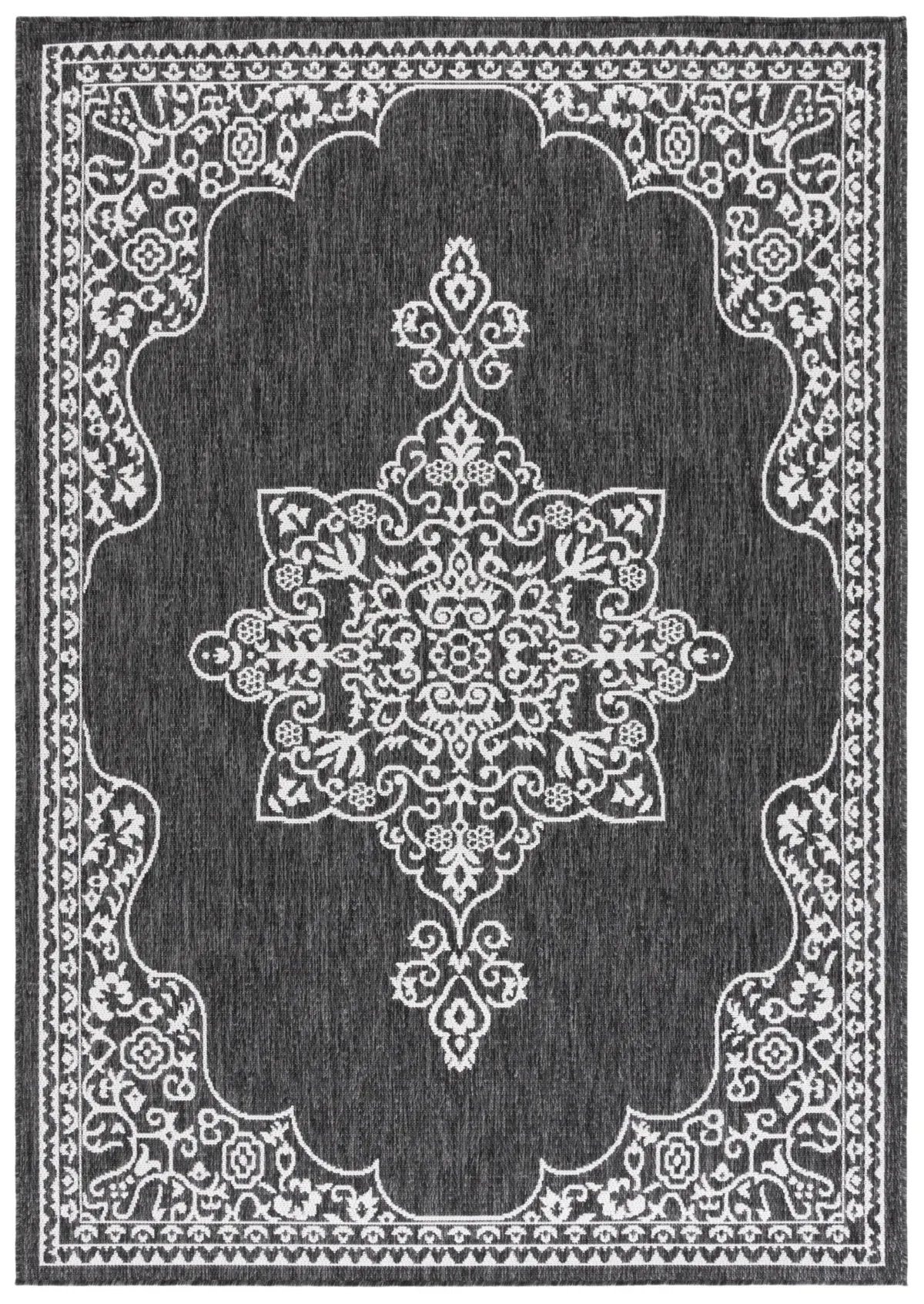 BEACH HOUSE 292 CHARCOAL  4' x 6' Small Rectangle Rug