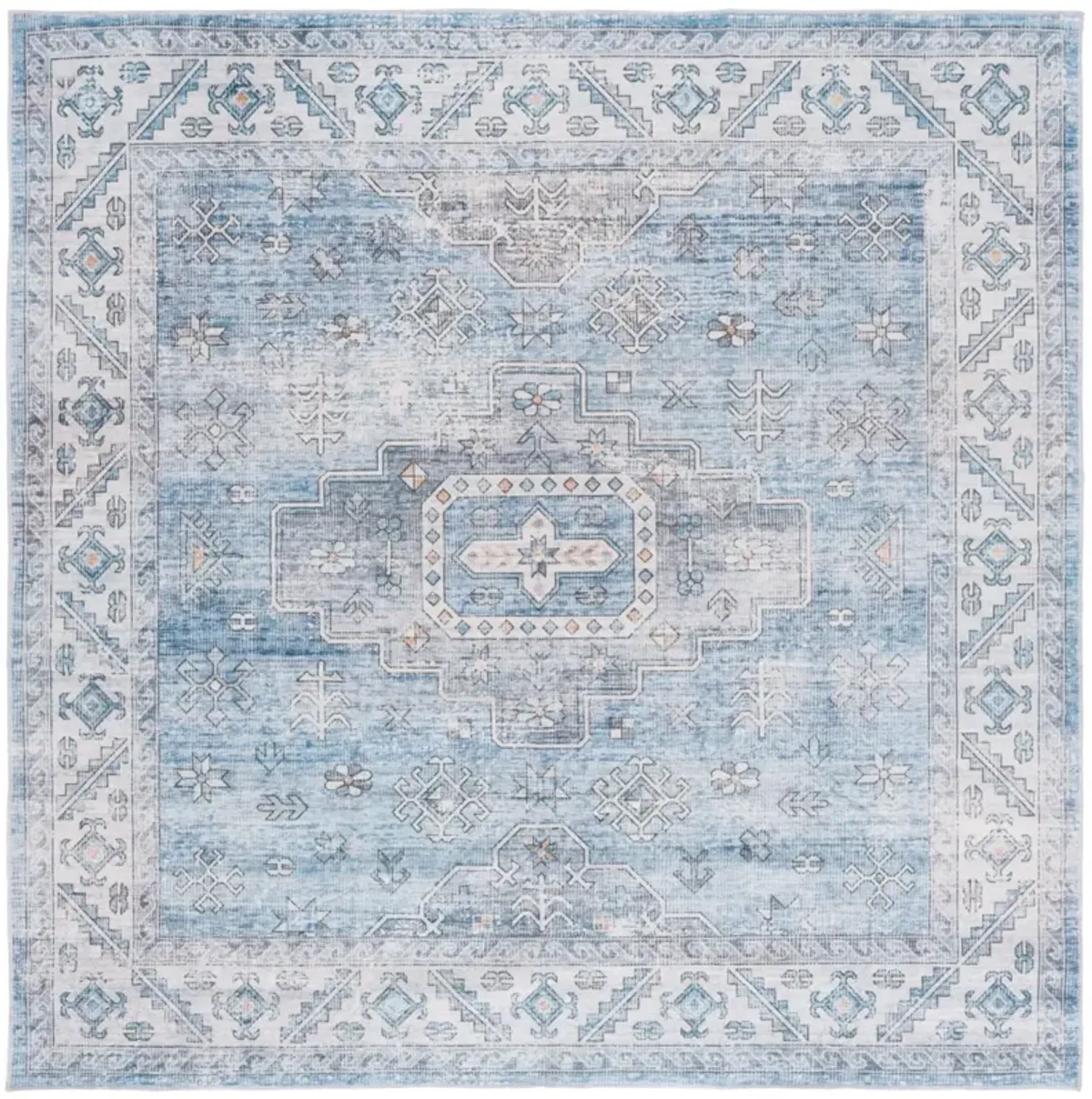 ARIZONA 242 BLUE  6' x 6' Square Square Rug