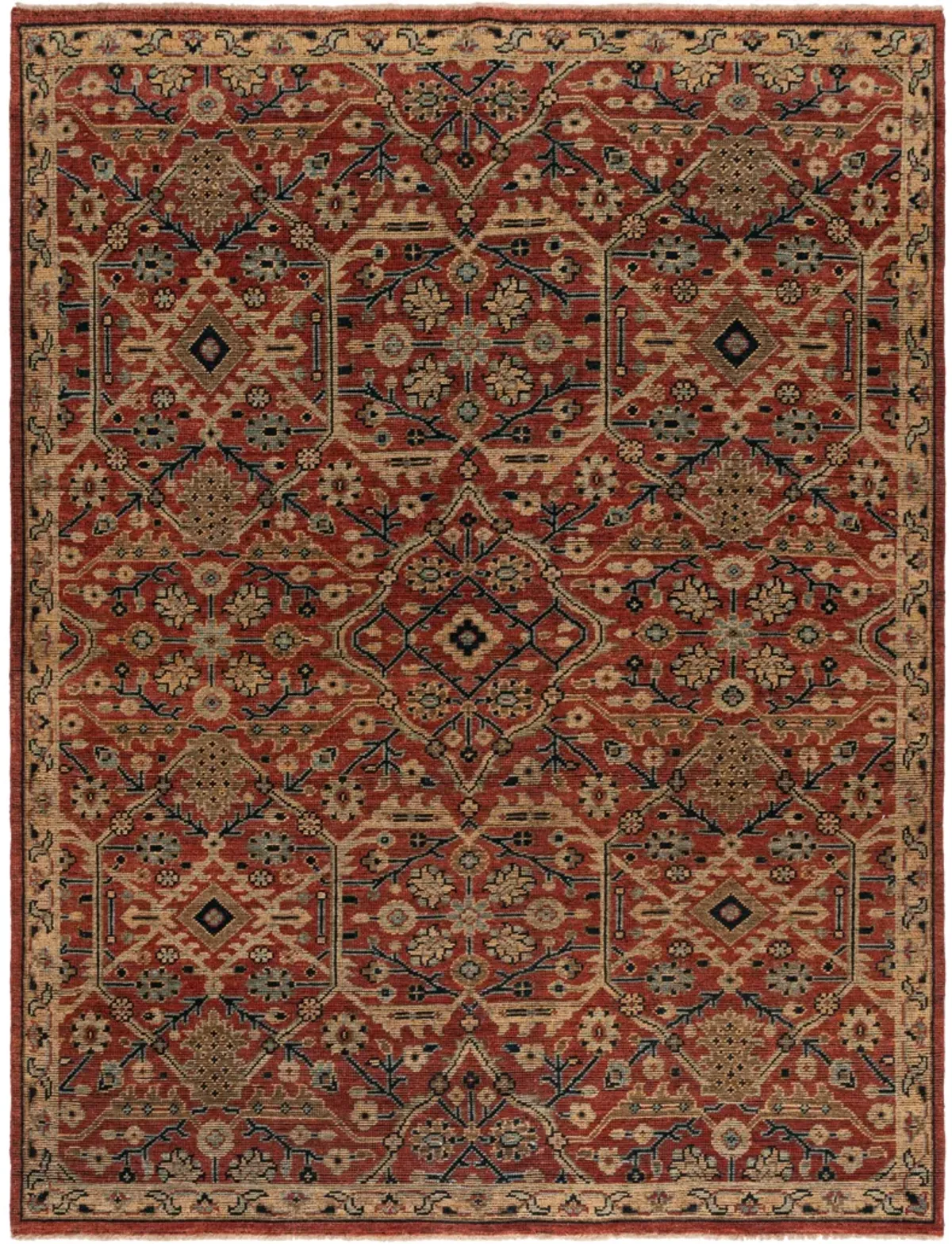 IZMIR Hand Knotted 6' x 9' area rug
