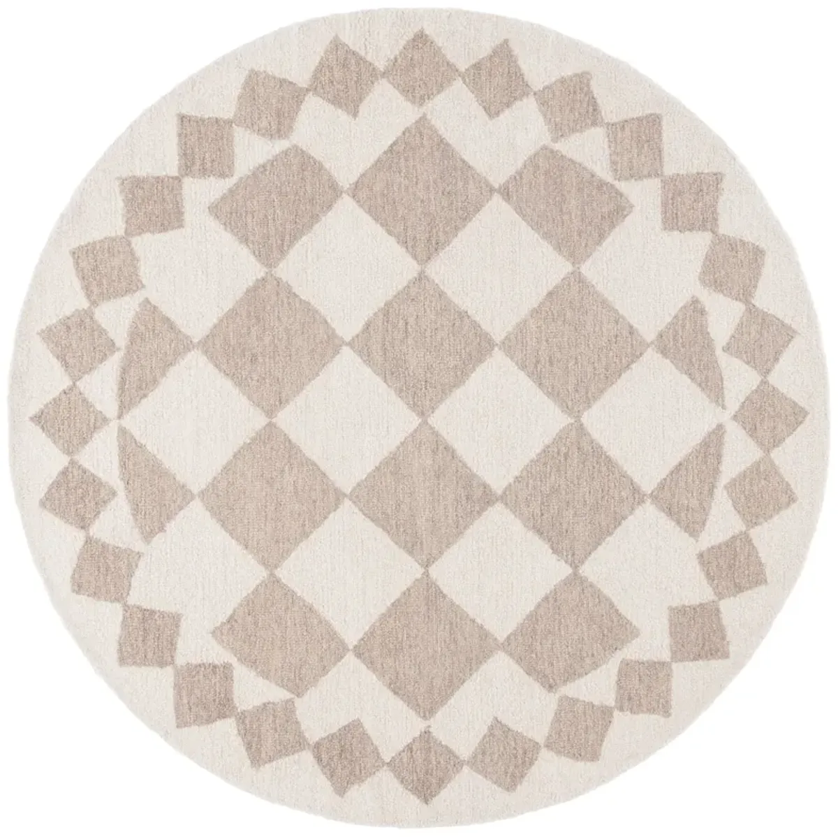 EBONY Hand Tufted 6' x 6' Round area rug