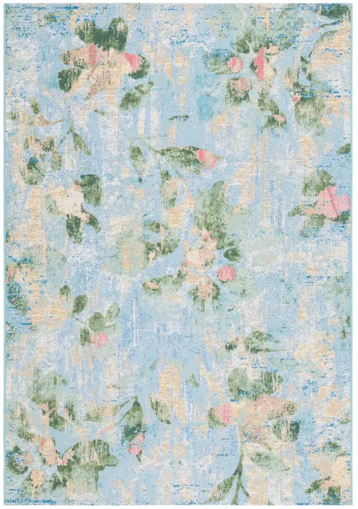 BARBADOS 522 Blue 5'-3' X 7'-6' Medium Rectangle Rug