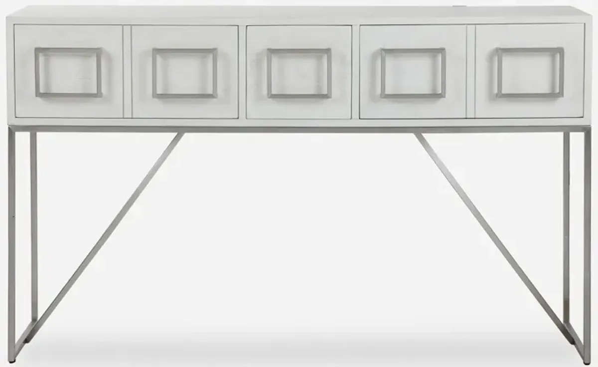 Abaya White Console Table