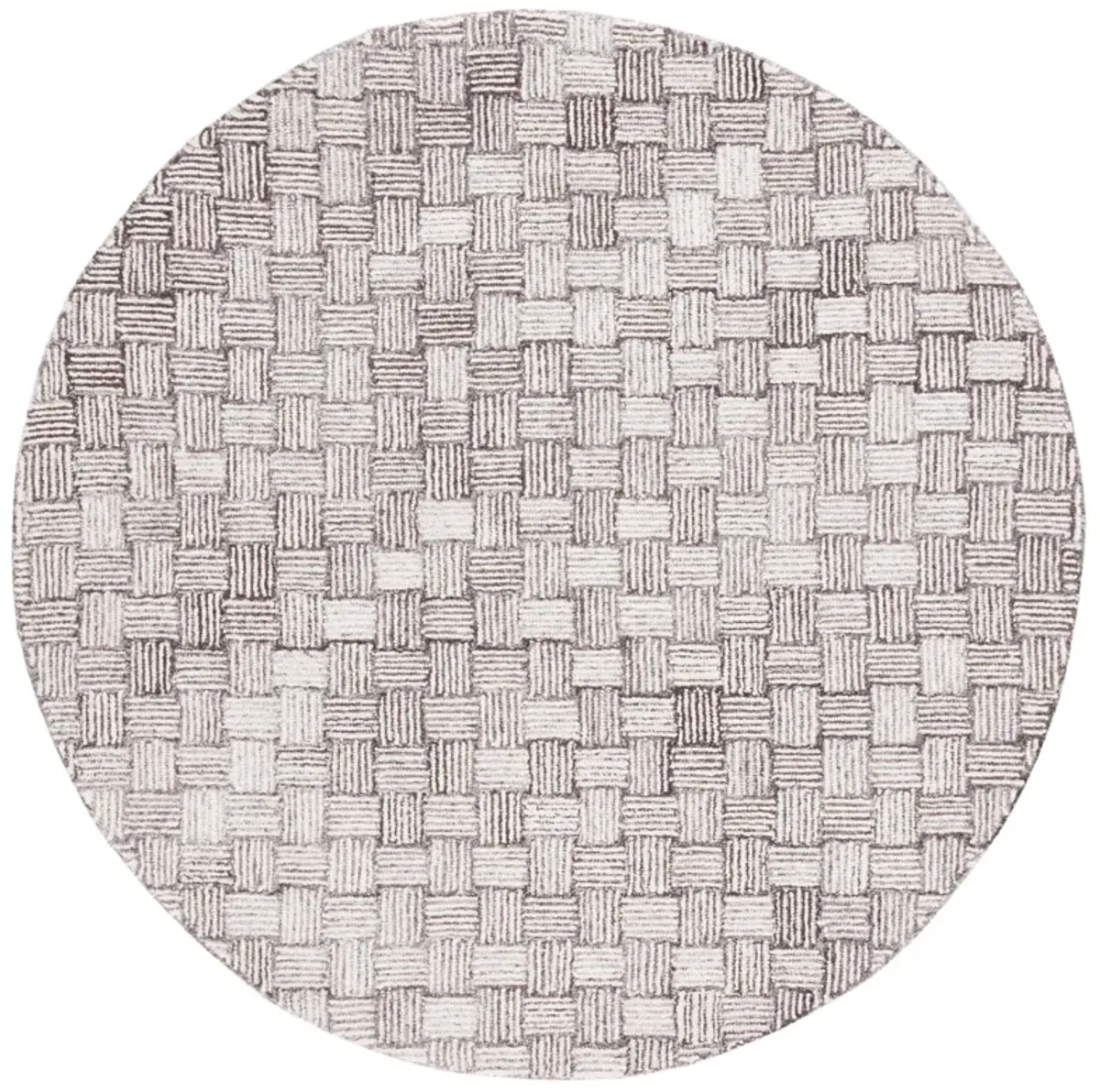 MICRO-LOOP Hand Tufted 5' x 5' Round area rug