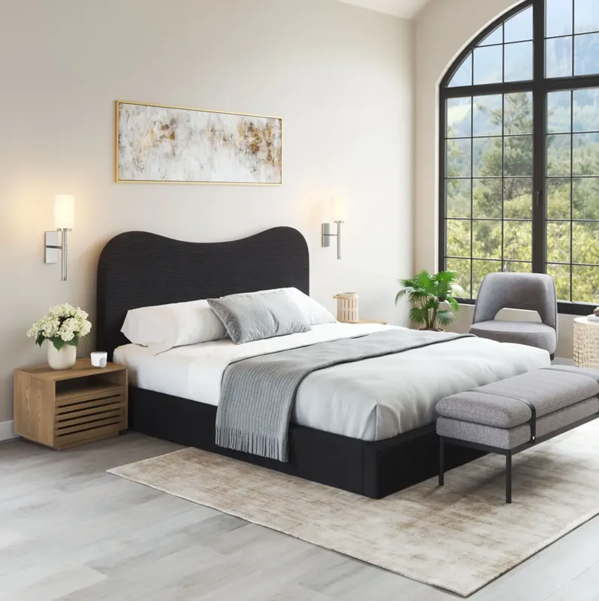 Sele King Bed Black