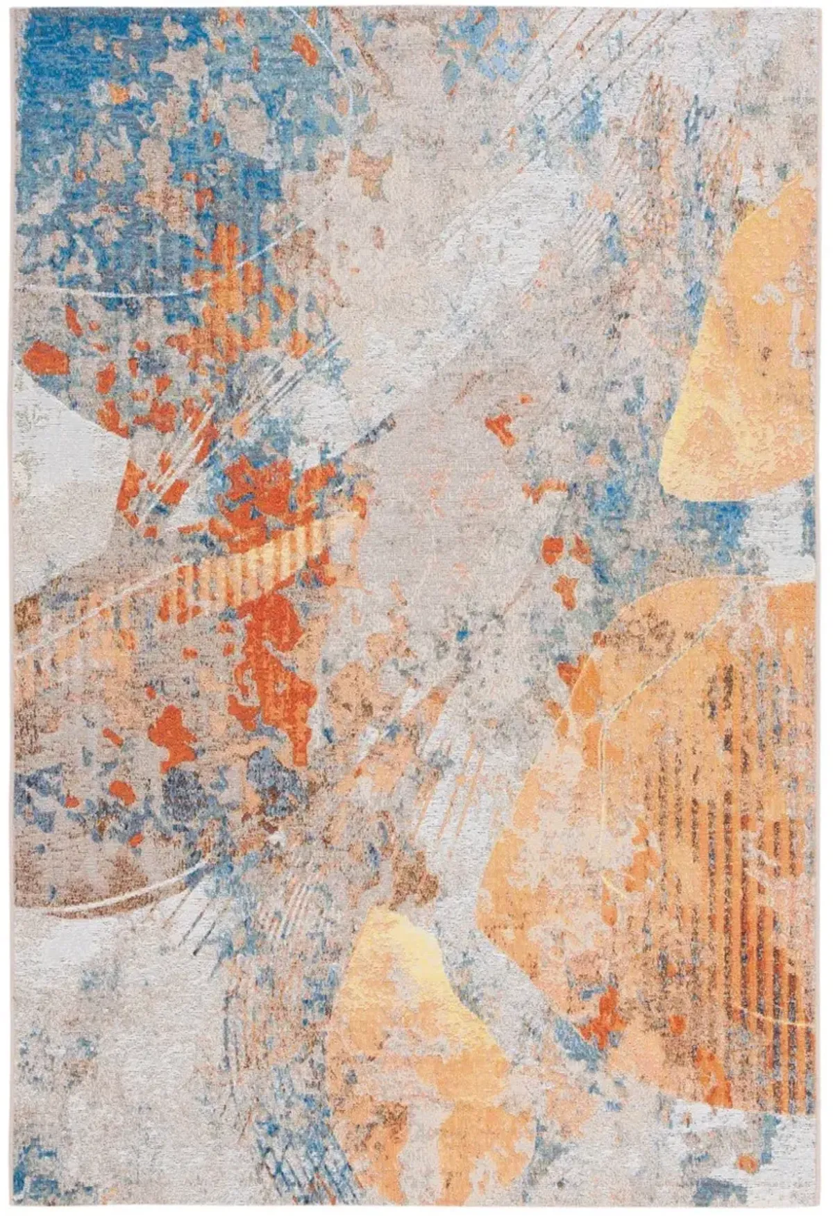 BARBADOS 536 Blue 9'-10' x 12'-5' Large Rectangle Rug
