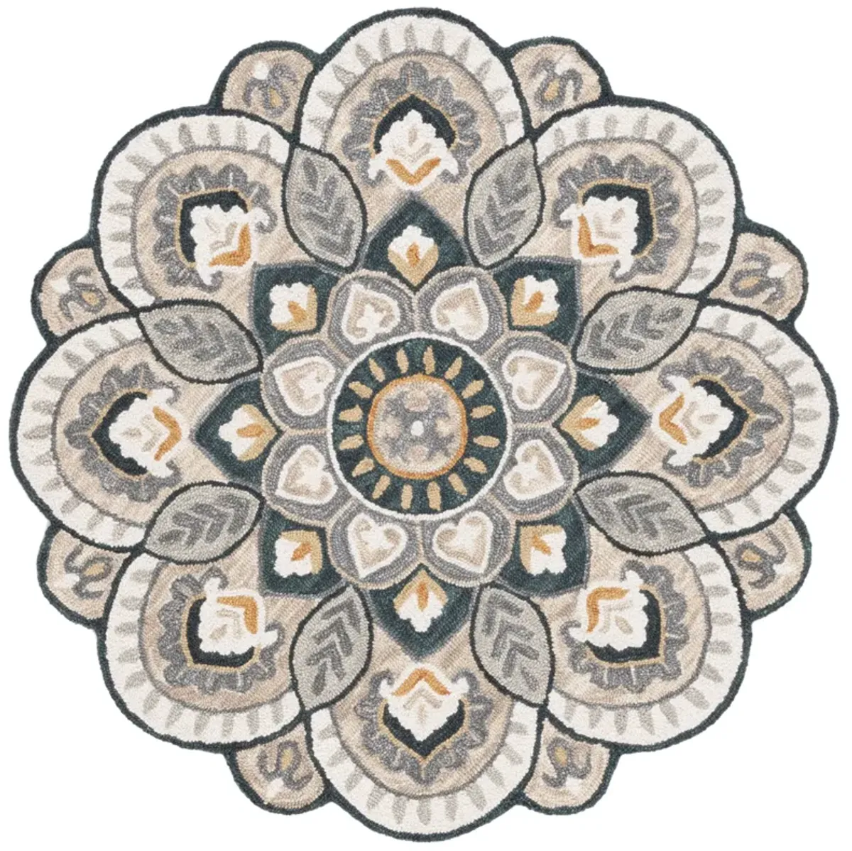 NOVELTY Hand Tufted 4' x 4' Round area rug