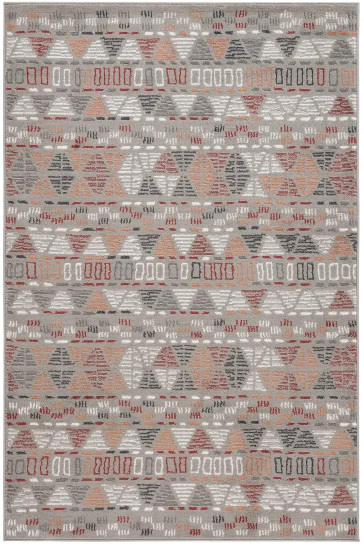 PYRAMID 217 GREY 5'-3' x 7'-8' Medium Rectangle Rug
