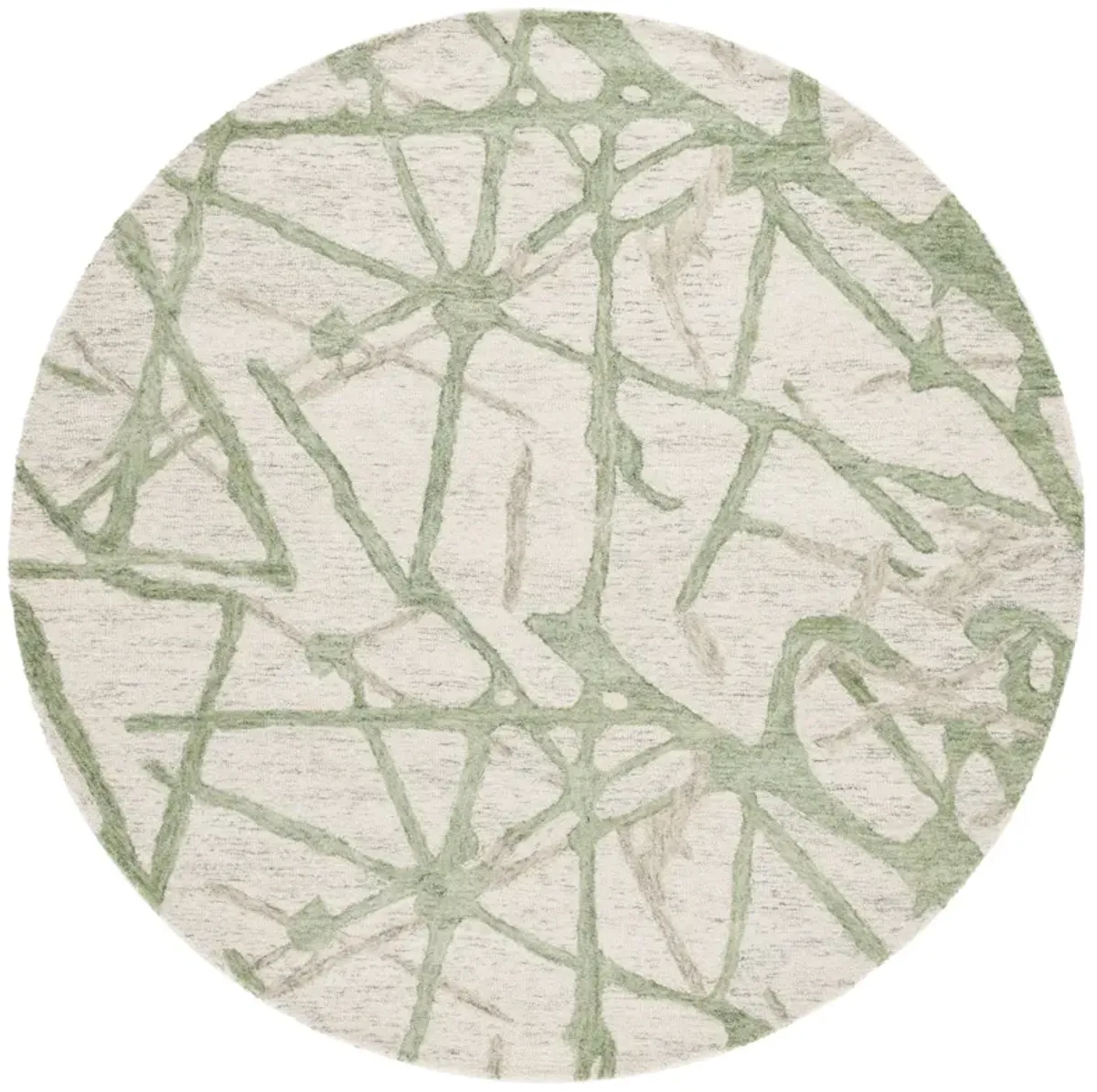 EBONY Hand Tufted 6' x 6' Round area rug