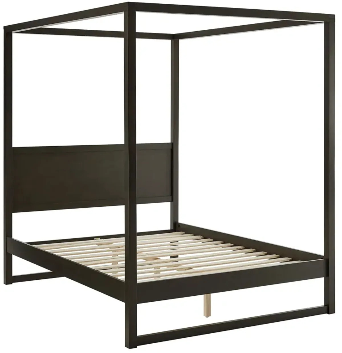 Alva King Wood Canopy Platform Bed