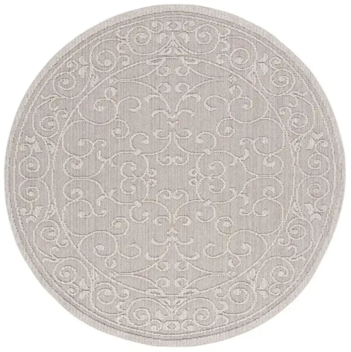 GLOBAL 204 Beige 6'-7' X 6'-7' Round Round Rug