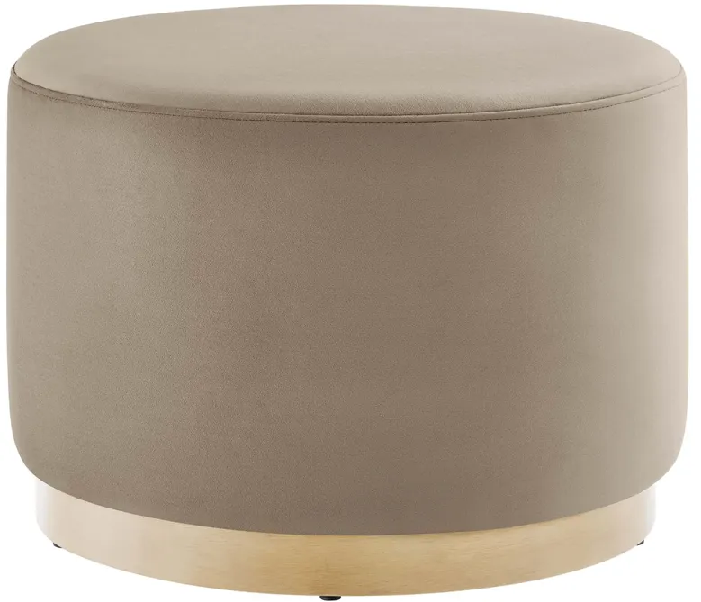Tilden Large 23" Round Performance Velvet Upholstered Ottoman by Modway