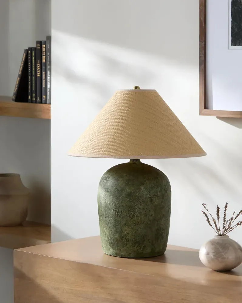 Otahu OTH-015 20"H x 17"W x 17"D Accent Table Lamp