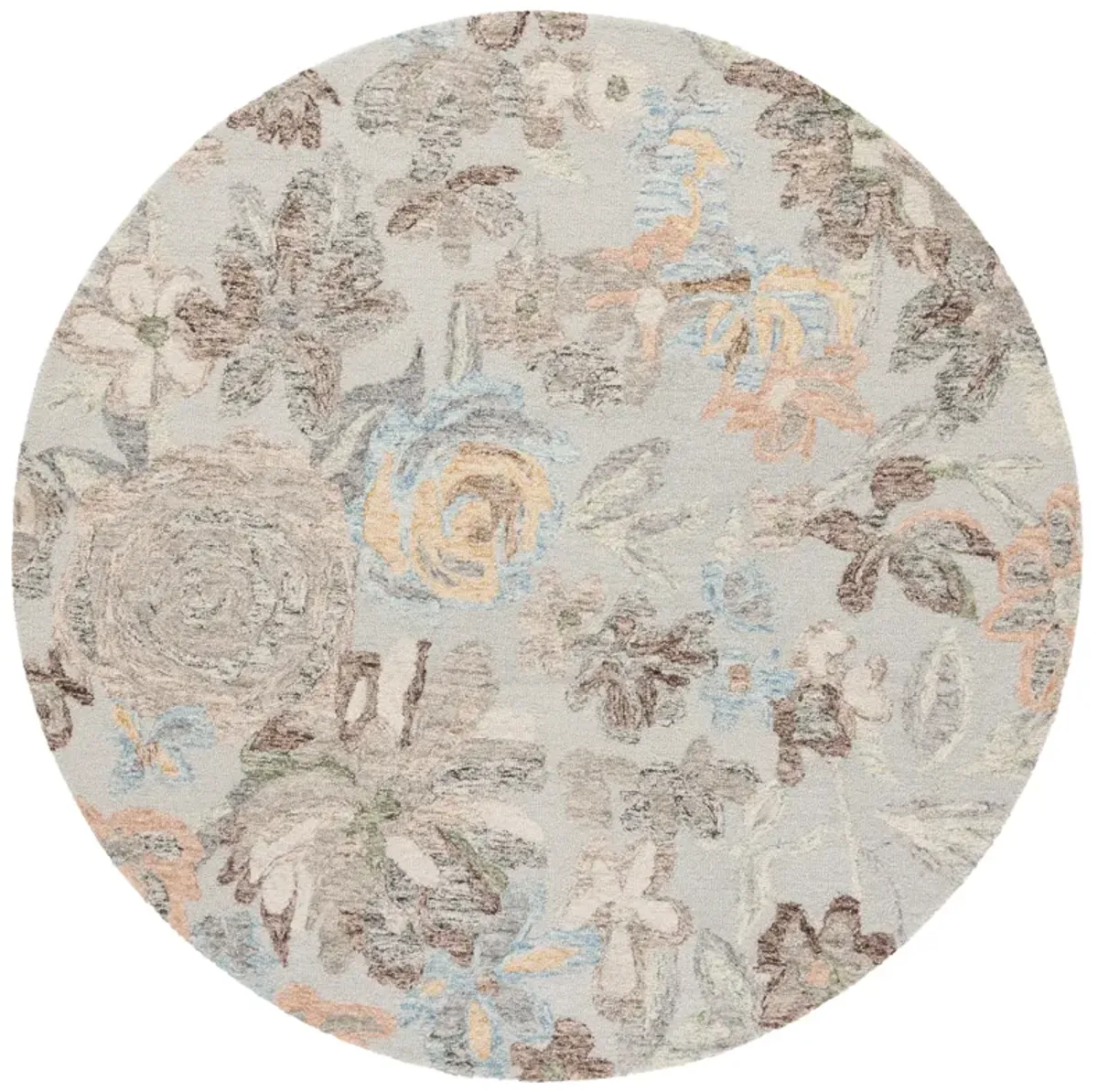 BLOSSOM Hand Tufted 6' x 6' Round area rug