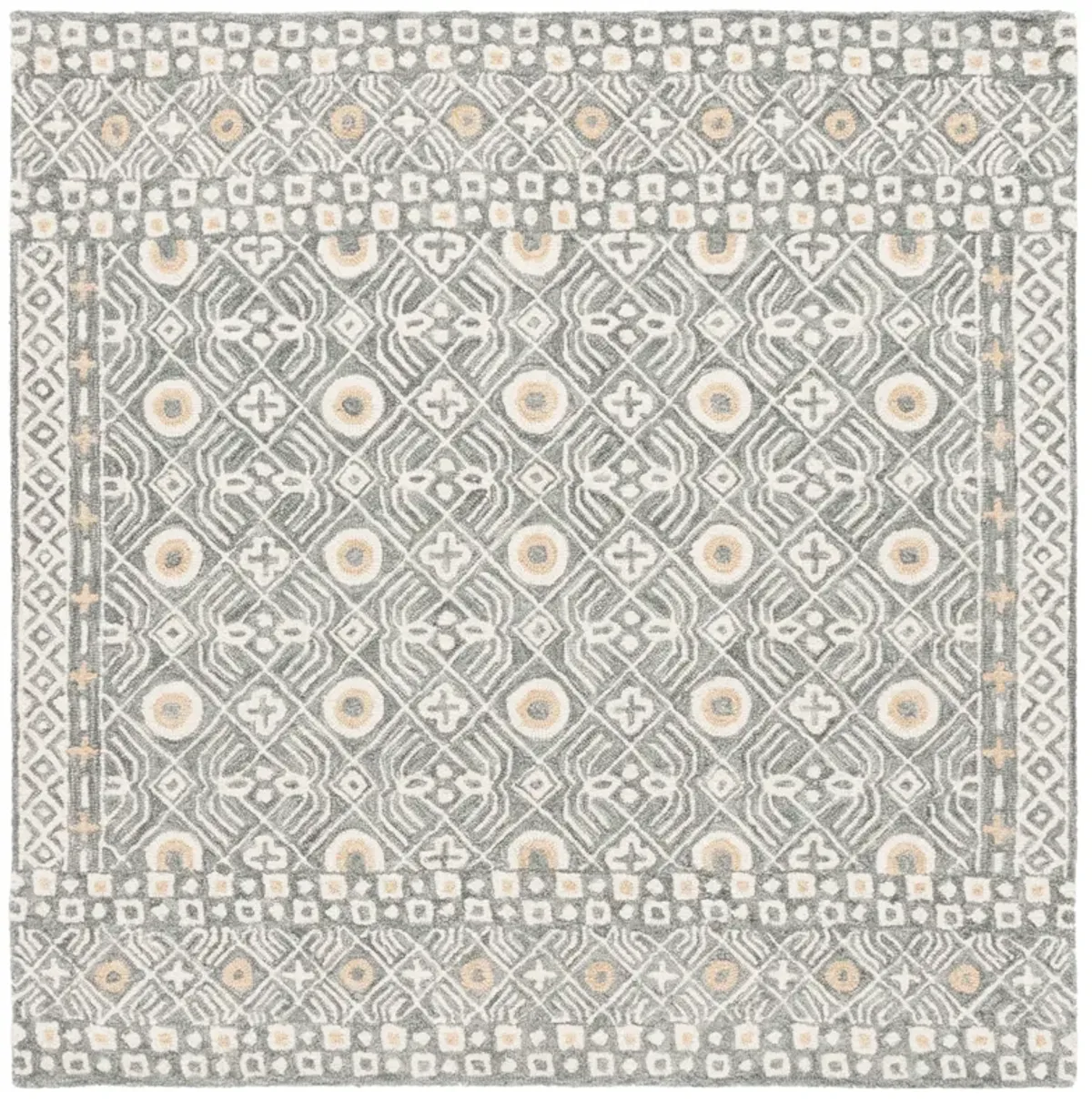 MICRO-LOOP Hand Tufted 5' x 5' Square area rug
