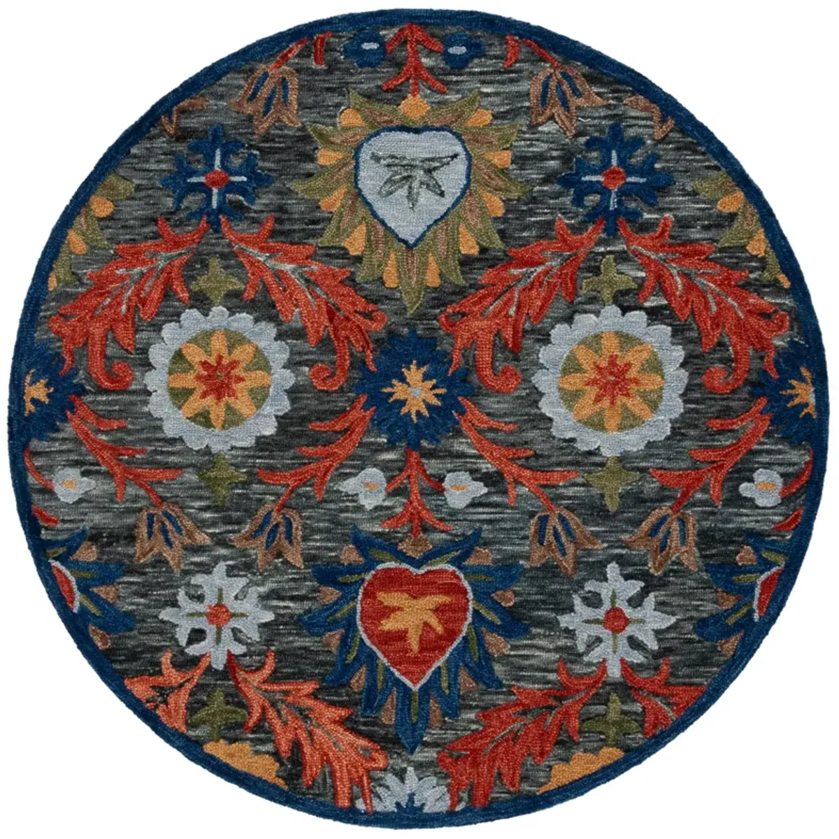 BLOSSOM Hand Tufted 6' x 6' Round area rug