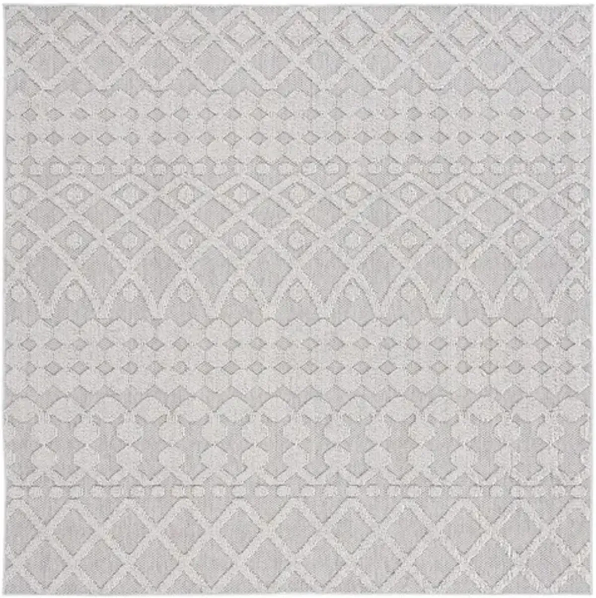GLOBAL 206 Grey  6'-7' X 6'-7' Square Square Rug