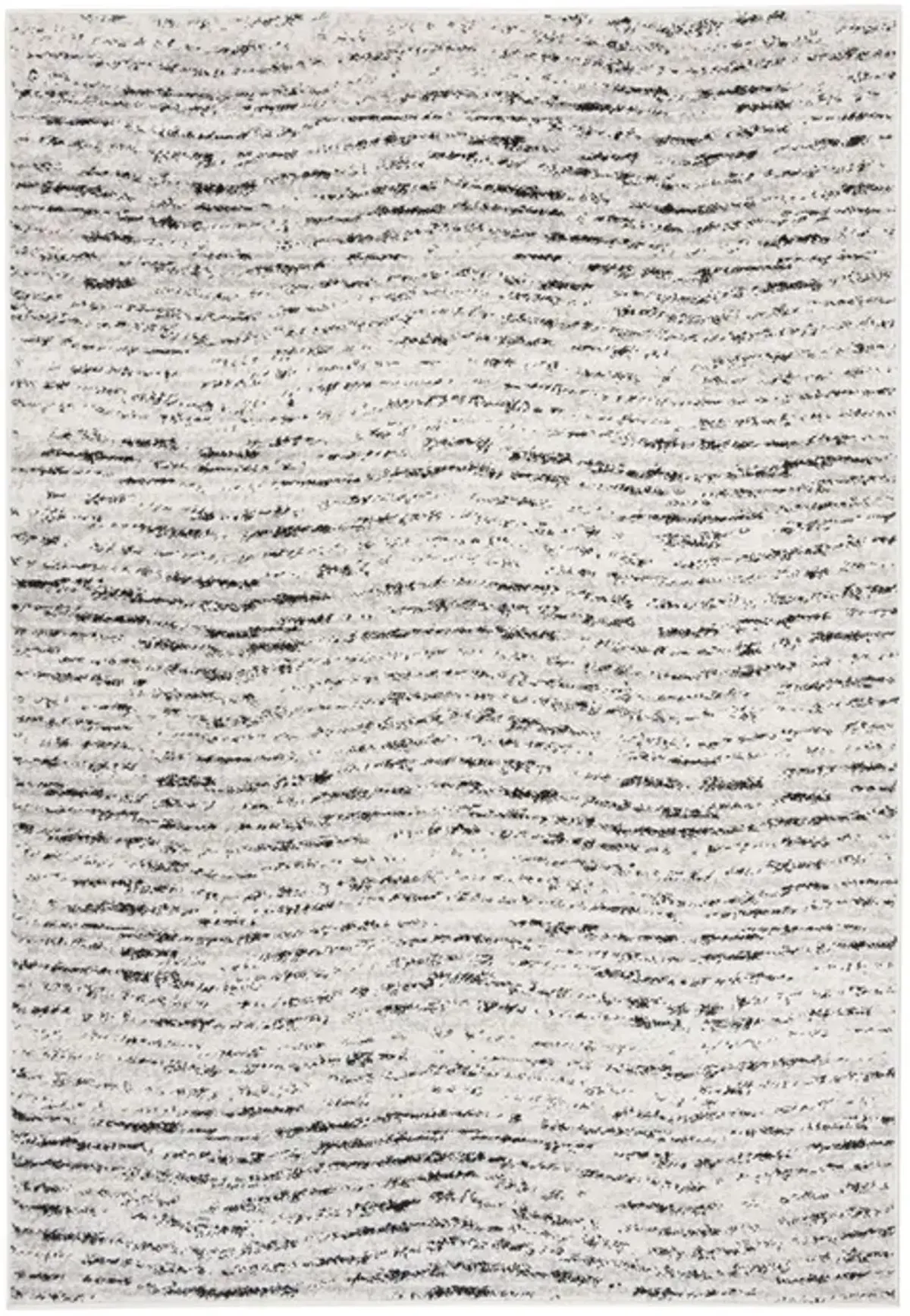 Adirondack Contemporary Ivory / Silver 2'-6" X 8' Powerloomed Rug