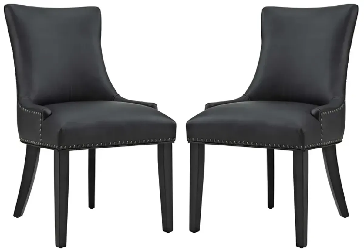 Marquis Dining Chair Faux Leather Set of 2