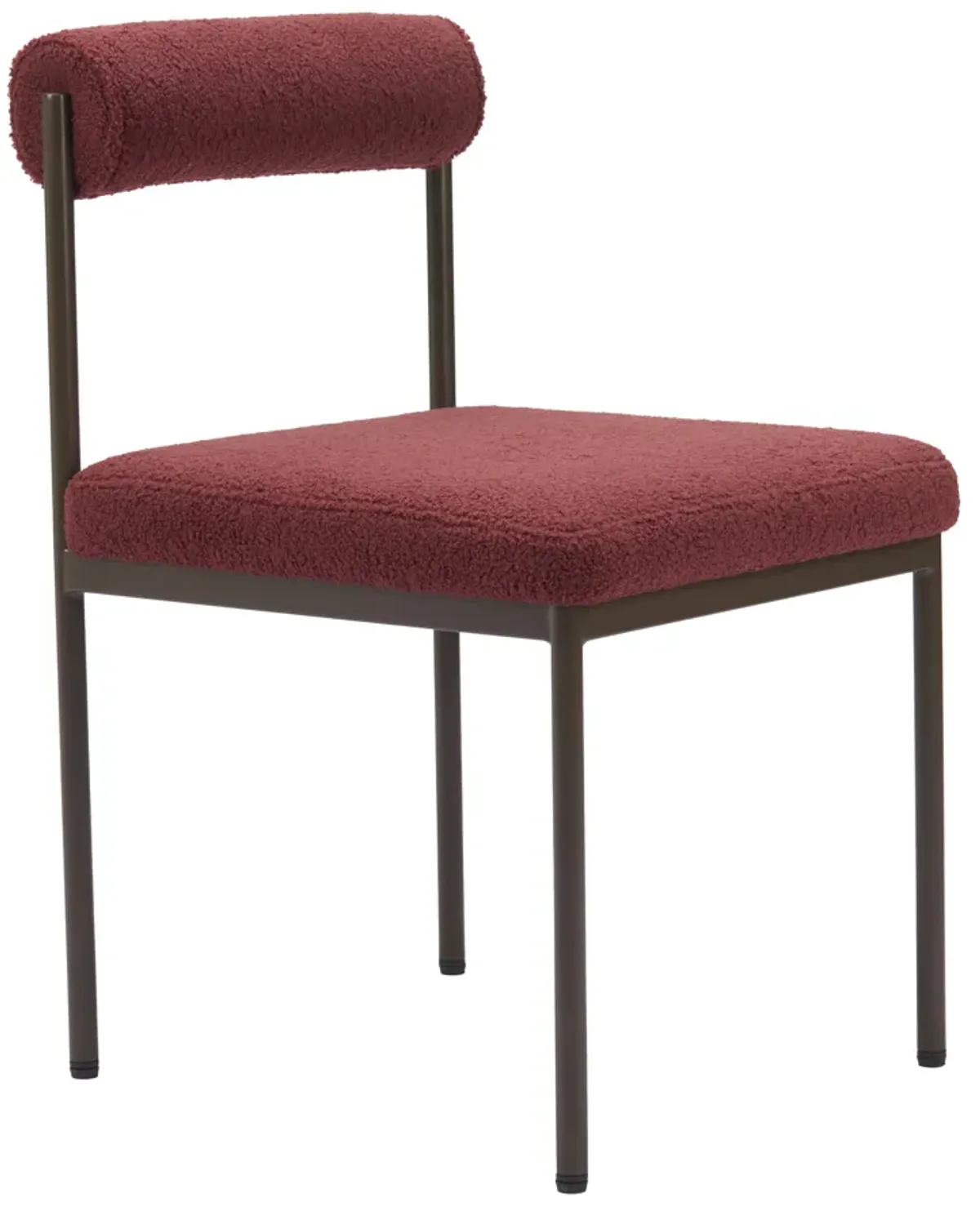 Livorno Dining Chair Red & Bronze