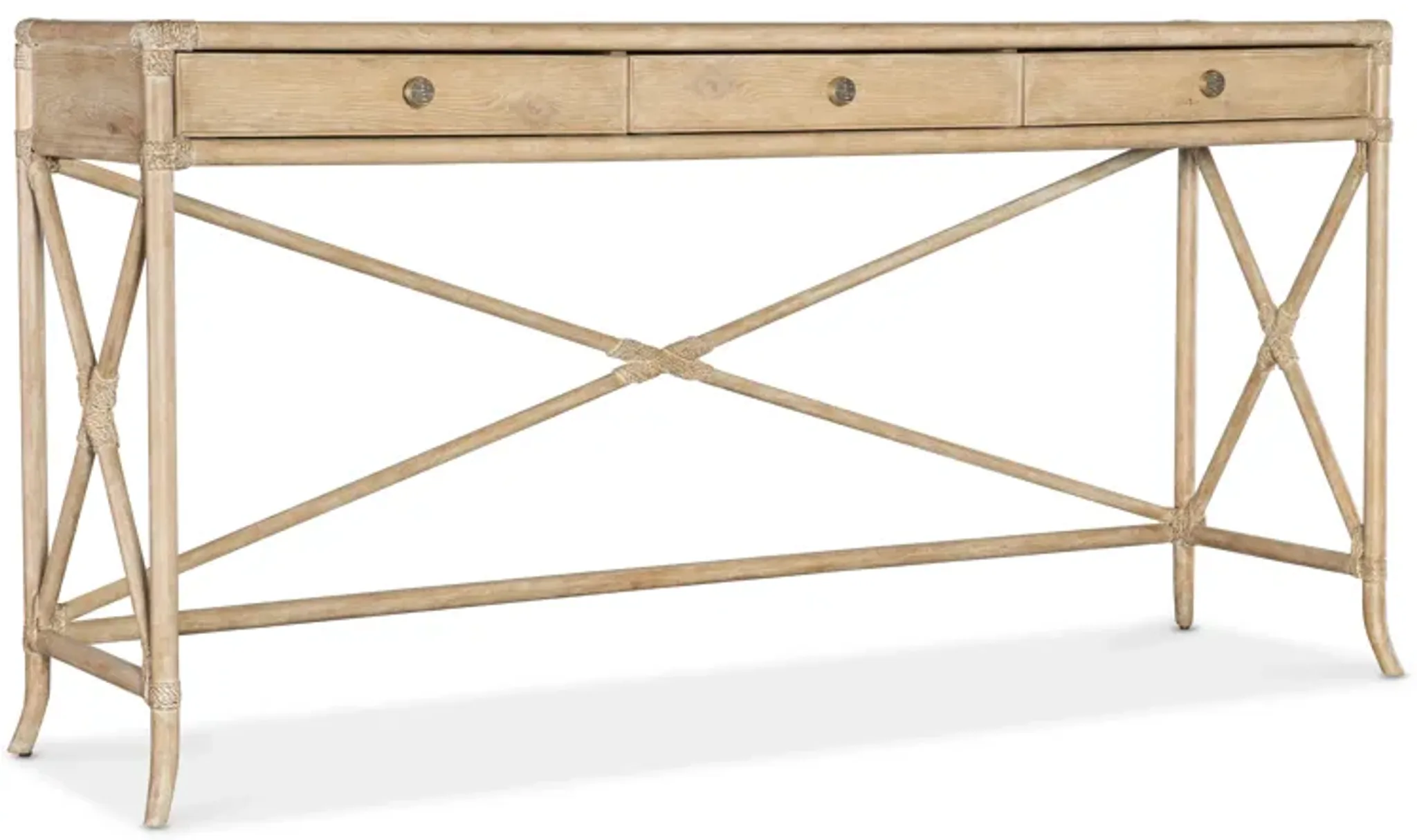 Retreat Pole Rattan Console | Furniture.com