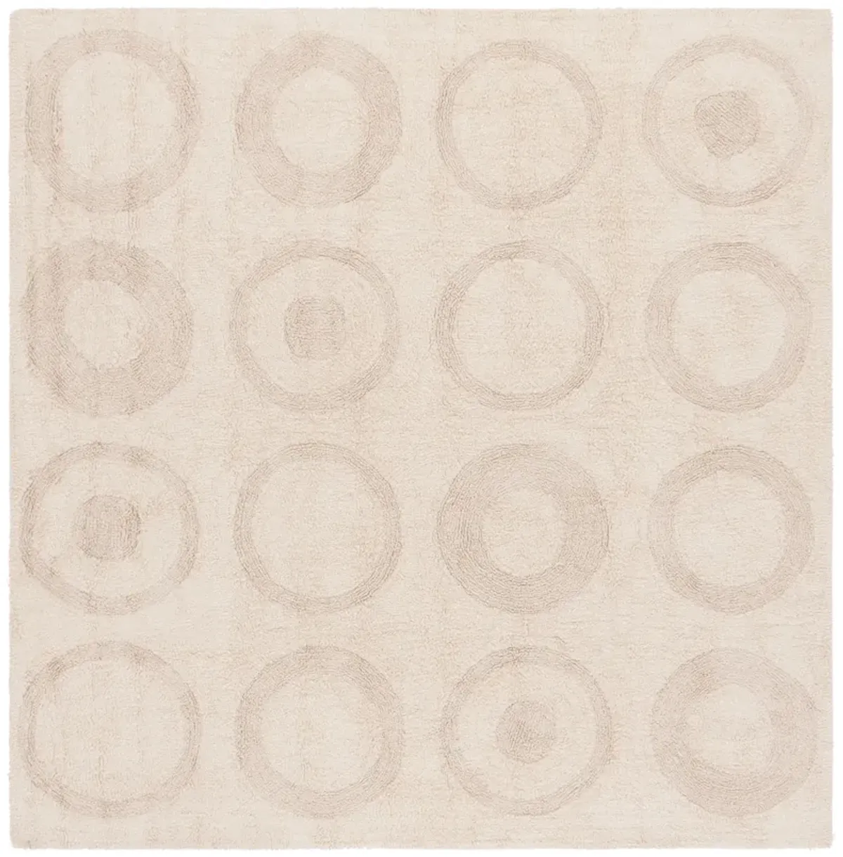 EASY CARE Hand Woven 6' x 6' Square area rug