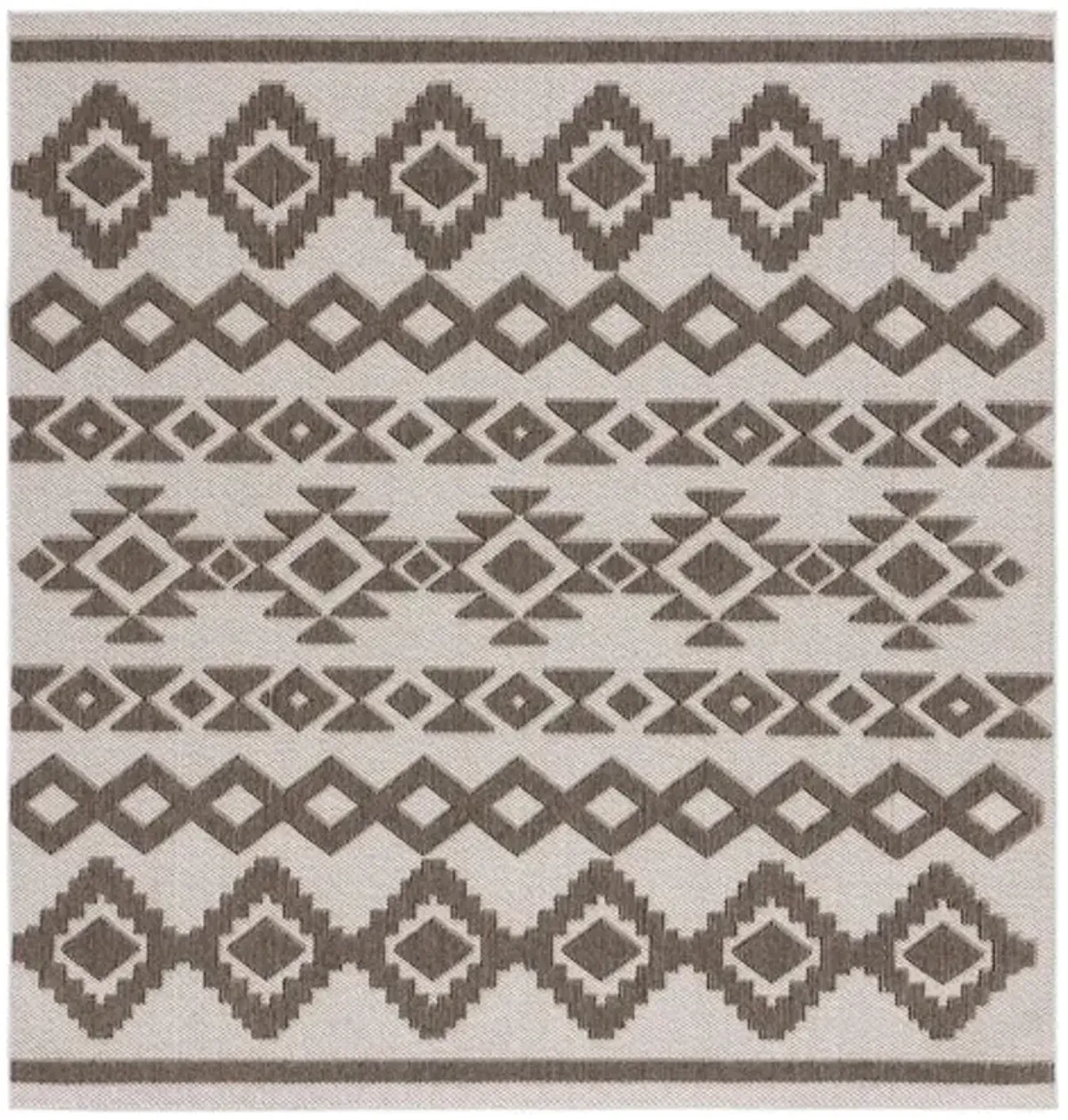 GLOBAL 210 Beige 6'-7' X 6'-7' Square Square Rug