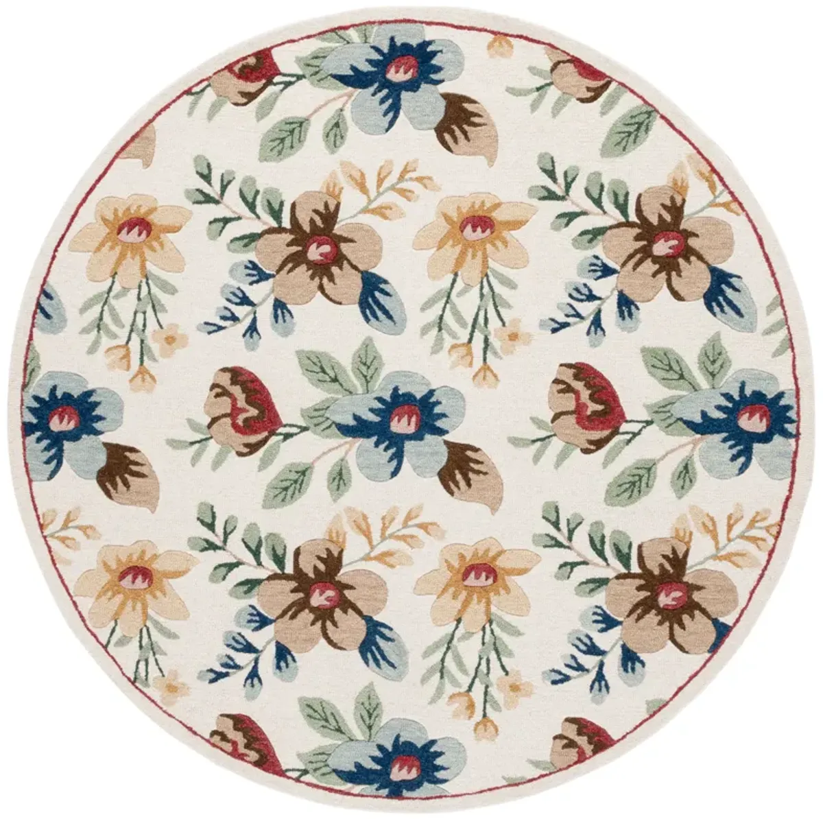 BLOSSOM Hand Tufted 6' x 6' Round area rug