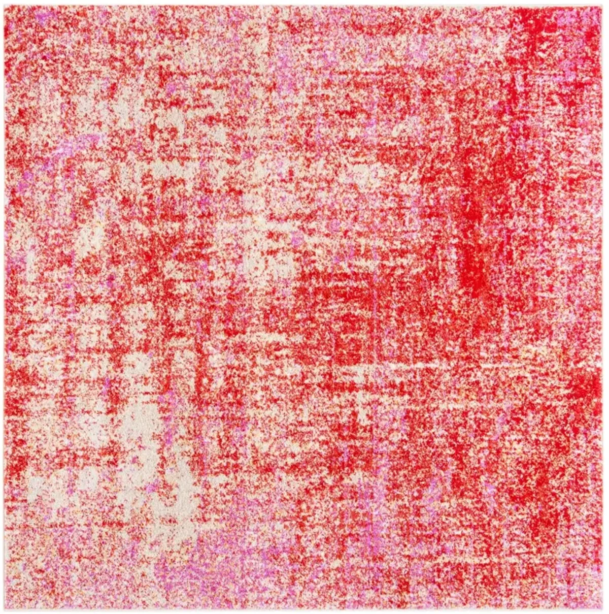 ADIRONDACK 207 RED  4' x 4' Square Square Rug