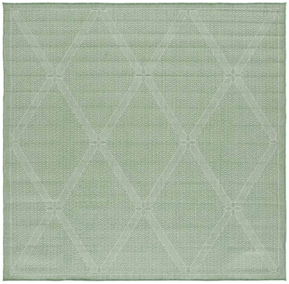 BERMUDA  851 Green 6'-7' X 6'-7' Square Square Rug