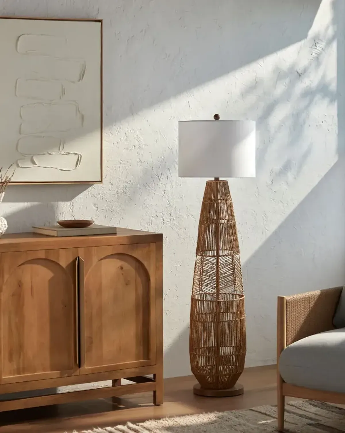 Zuru ZRU-001 55"H x 20"W x 20"D Accent Floor Lamp