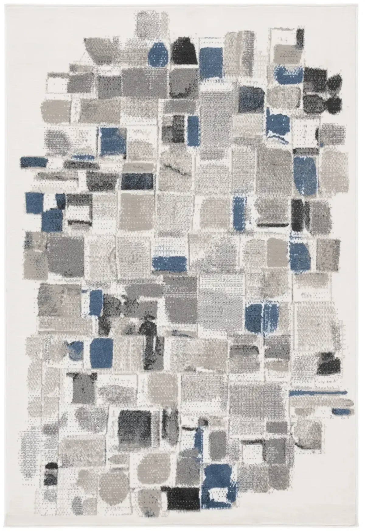 PYRAMID 229 IVORY  5'-3' x 7'-8' Medium Rectangle Rug