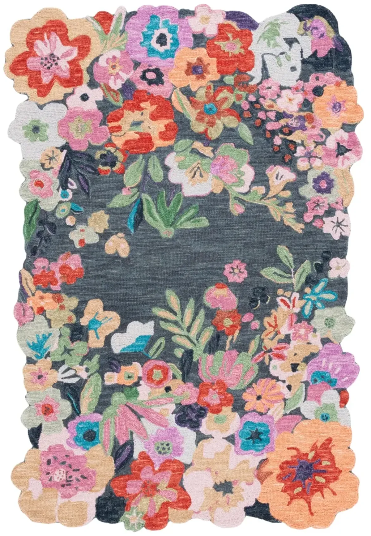 JARDIN176 GREY  5' x 8' Medium Rectangle Rug