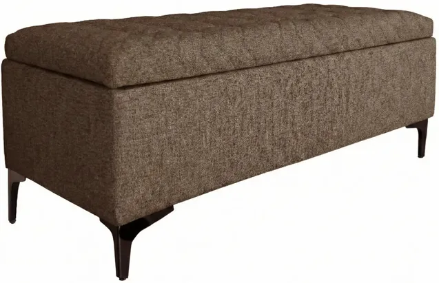 Reece Storage Bench - Medium Brown