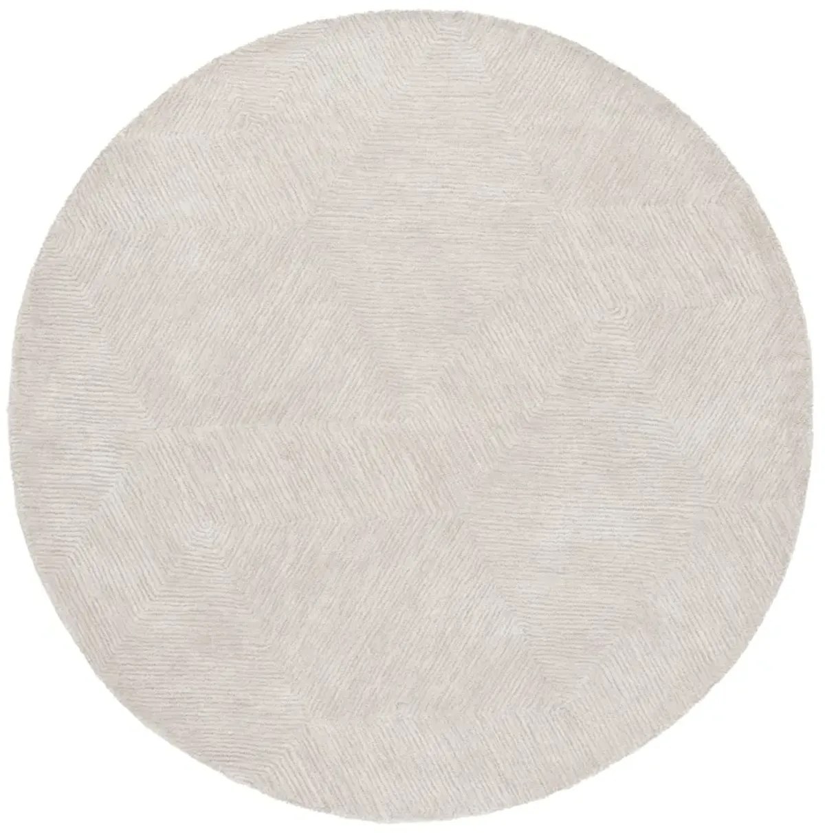 TEXTURAL Hand Tufted 6' x 6' Round area rug