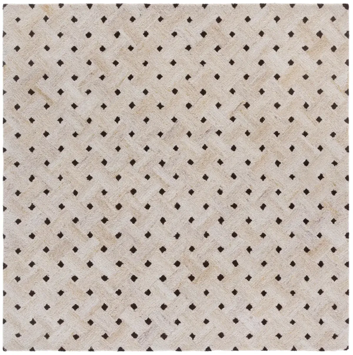 GENRE Hand Tufted 6' x 6' Square area rug