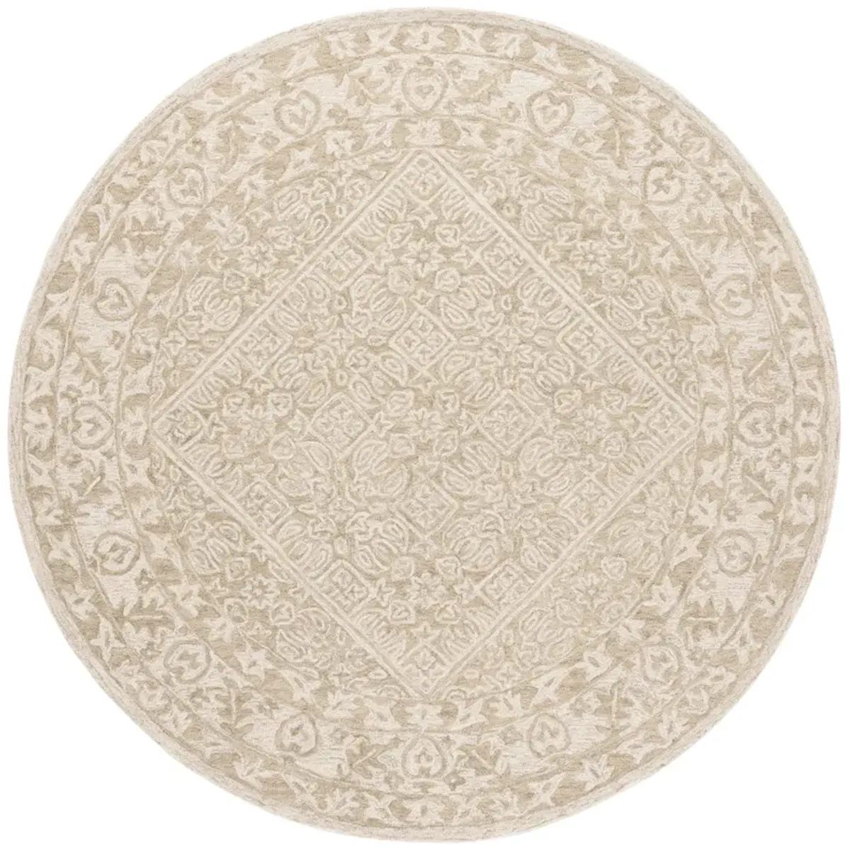 DIP DYE Hand Tufted 7' x 7' Round area rug