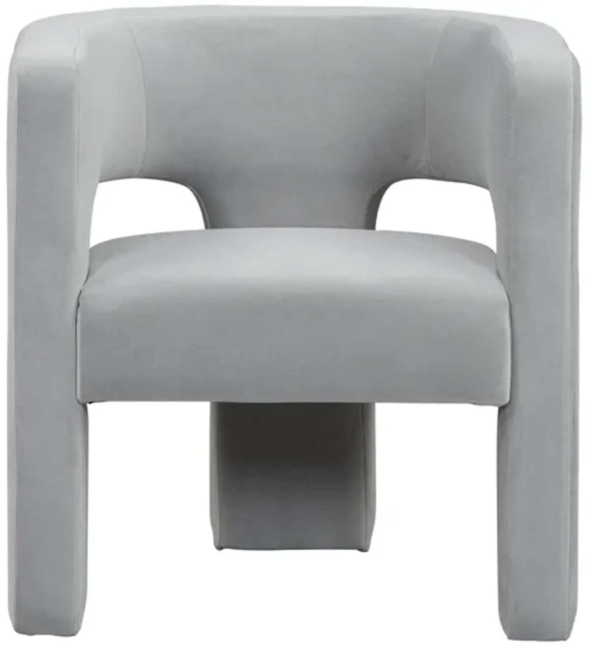 Round Back Chair, Gray